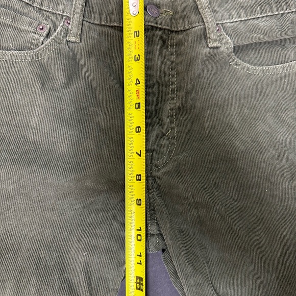 Levi’s 511 Slim Fit Corduroy Pants Olive Green W33 L32 - Picture 14 of 16